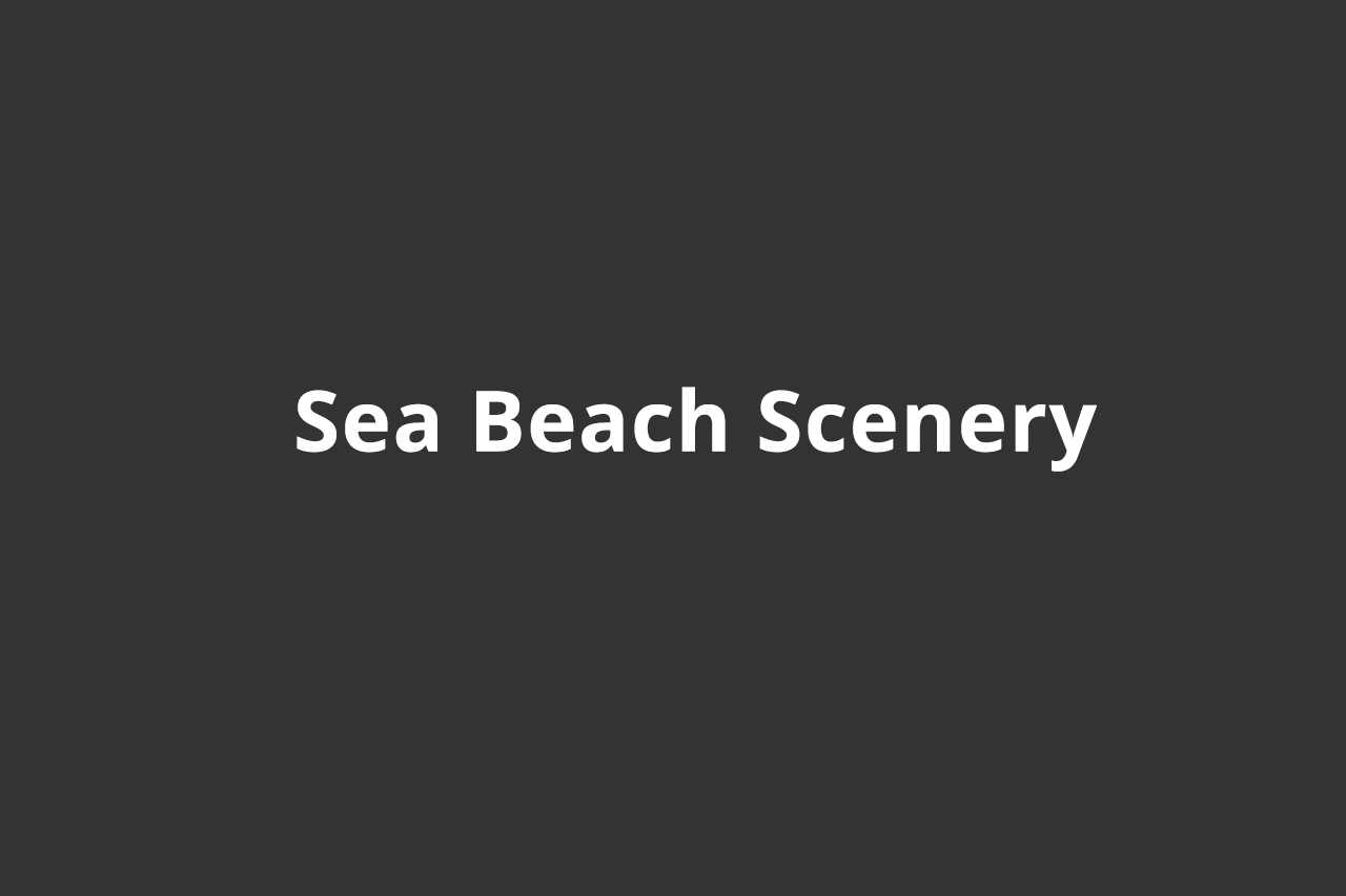 Sea Beach Scenery